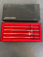 4 roestvrijstalen spiezen in sabelvorm, Huis en Inrichting, Ophalen of Verzenden, Nieuw