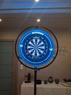 Dartsblok met surround steun, lichtring en mat, Sport en Fitness, Darts, Ophalen of Verzenden, Zo goed als nieuw