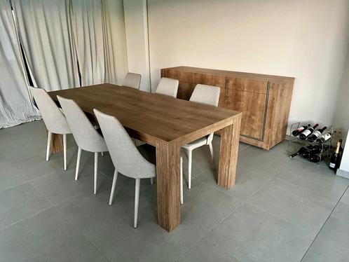 Set tafel, dressoir, kast, Huis en Inrichting, Tafels | Eettafels, Zo goed als nieuw, 50 tot 100 cm, 200 cm of meer, Vijf personen of meer