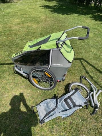 croozer fietskar 2 kinderen, Fietsen en Brommers, Ophalen, Gebruikt, Opvouwbaar, Croozer