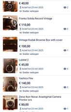 Verzameling vintage camera’s - alle in uitstekende staat, Audio, Tv en Foto, Ophalen