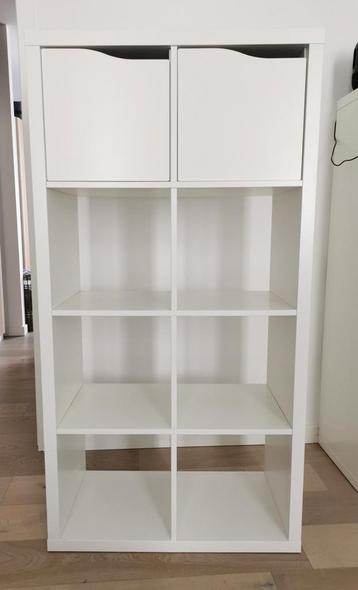 Étagère Kallax blanche 77 x 147 avec 2 portes  beschikbaar voor biedingen