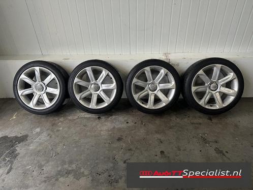 Zomerbanden set op 18" originele Turbine velgen Audi TT MK2, Auto-onderdelen, Banden en Velgen, Banden en Velgen, Zomerbanden
