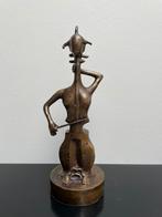 Statue antique en bronze du violoniste, Antiquités & Art, Bronze, Enlèvement ou Envoi