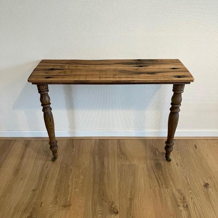 Eiken side table of wandtafel, Antiek en Kunst, Antiek | Meubels | Tafels, Ophalen
