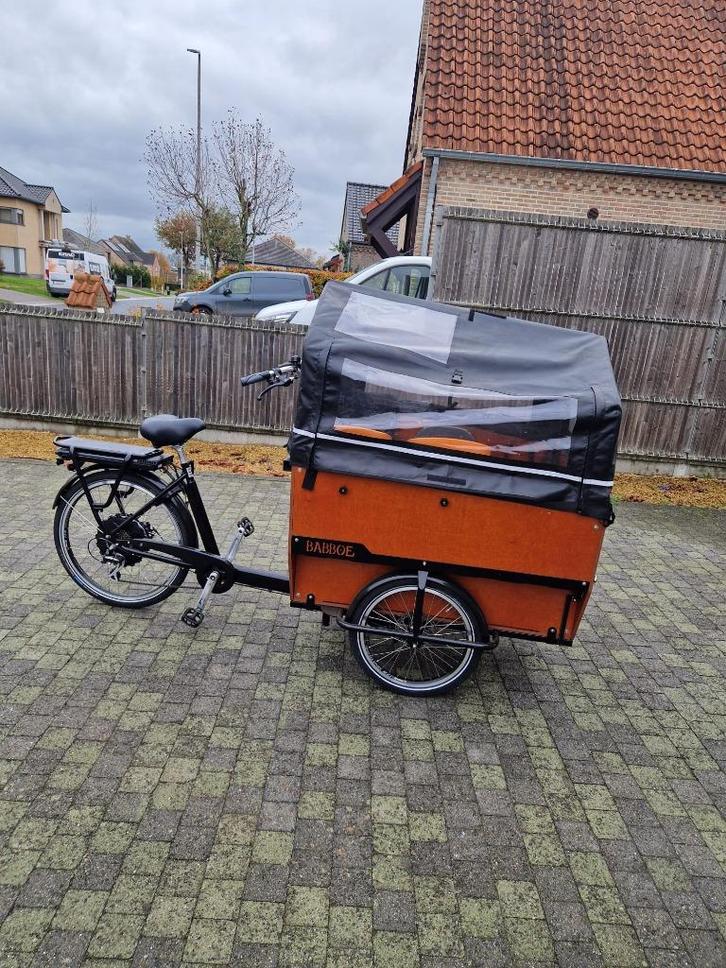 Bakfiets Babboe Max E 6 personen, nieuwstaat, 90km gefietst, Fietsen en Brommers, Fietsen | Bakfietsen, Nieuw, 4 kinderen of meer