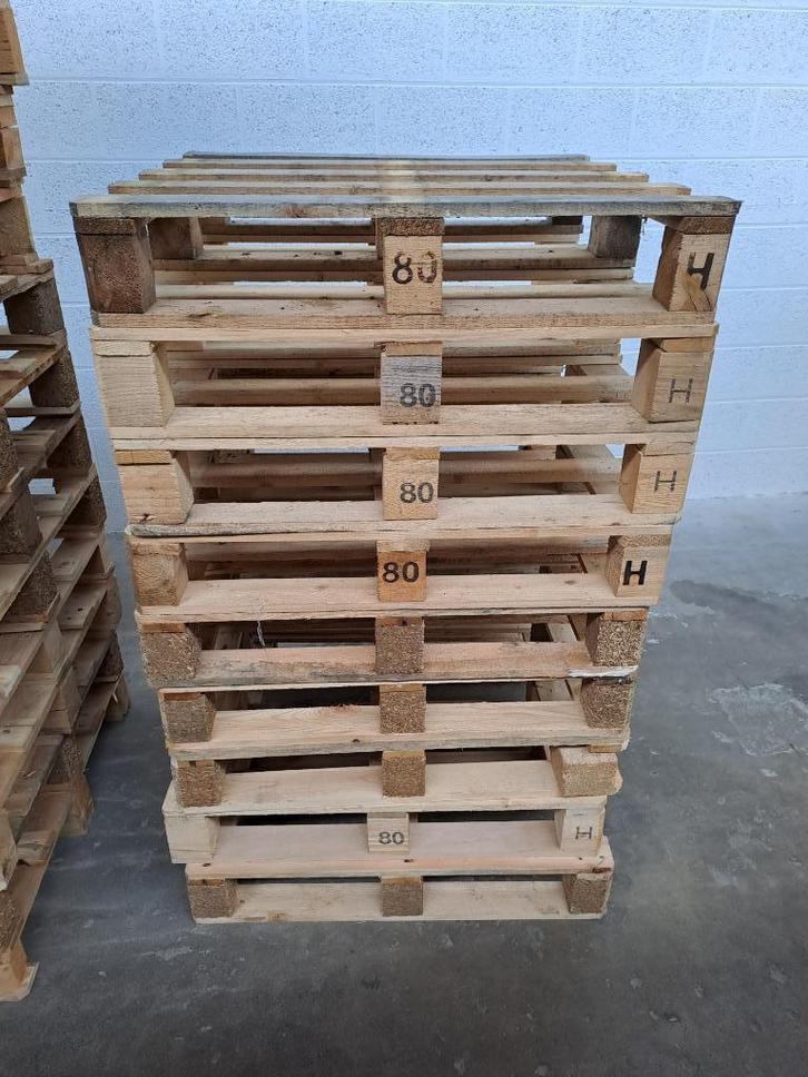 Palette carrée 80 x 80, Doe-het-zelf en Bouw, Hout en Planken, Gebruikt, Pallet, Vuren, Minder dan 200 cm, Ophalen of Verzenden