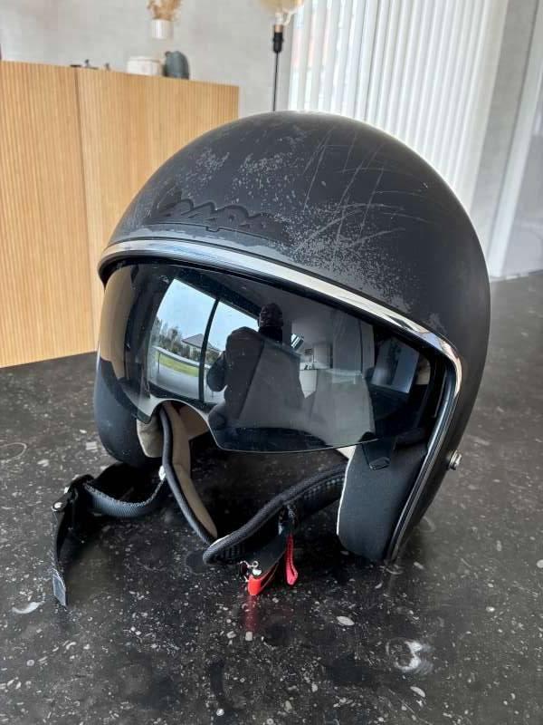 IXS jet helm maat Medium, Fietsen en Brommers, Brommerhelmen, Zo goed als nieuw, Medium, Ophalen of Verzenden