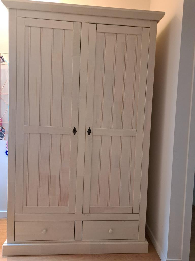 Meisjeskamer massief white wash, Maison & Meubles, Chambre à coucher | Chambres à coucher complètes, Enlèvement, Comme neuf