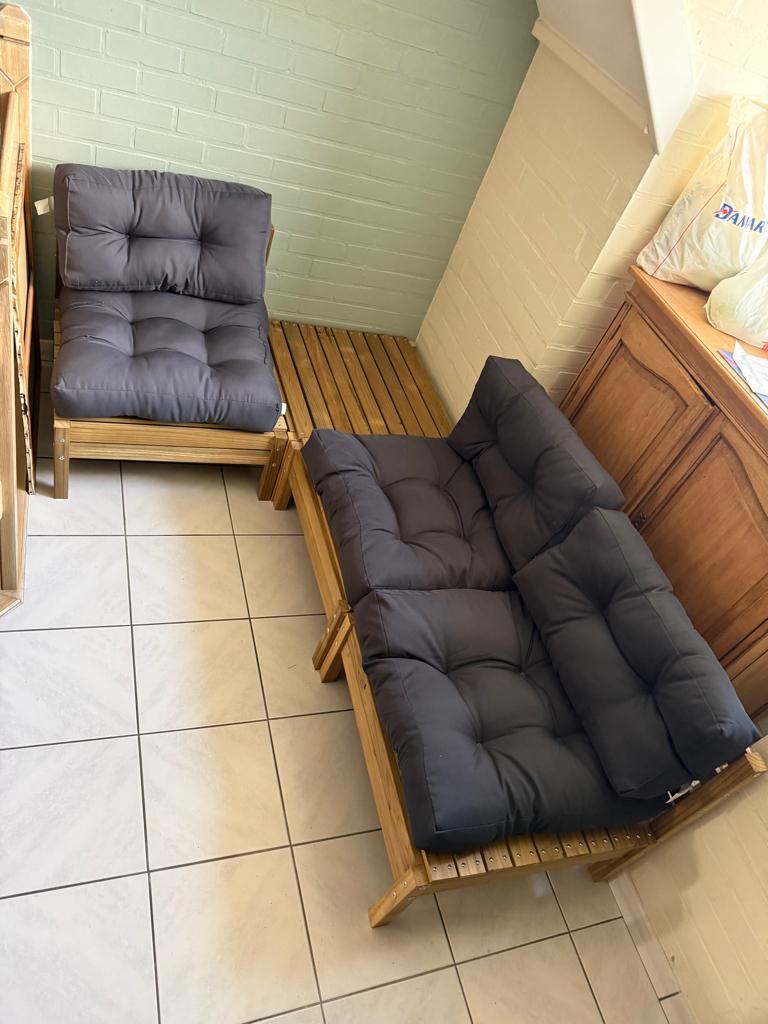 tuinbank 2+1 zit met tafel, Tuin en Terras, Ophalen, Nieuw