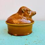 Vintage terrine met deksel everzwijn Secla Portugal, Keramiek, Ophalen of Verzenden, Overige stijlen, Schaal of Schalen