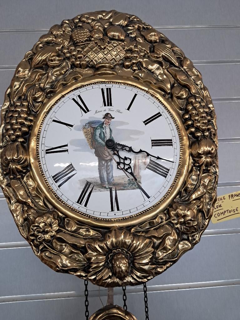 Franse comptoise klok, Ophalen
