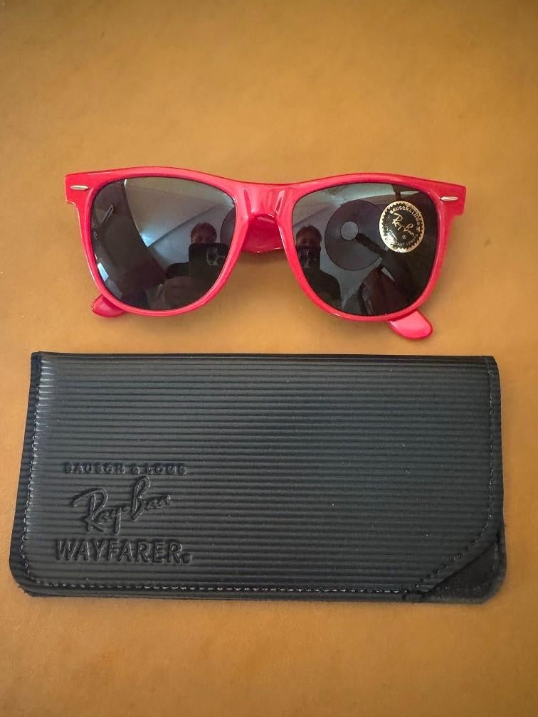 Vintage zonnebril B&L Ray-Ban Wayfarer II L1736 RED W11, Zonnebril, Nieuw, Ophalen of Verzenden, Ray-Ban