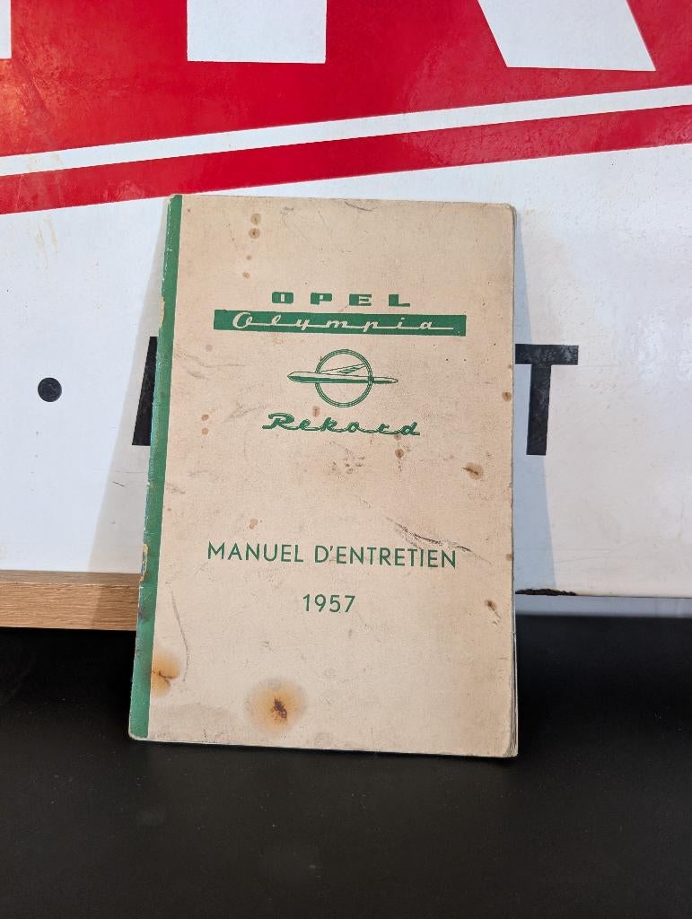 Handleiding Opel Rekord 1957 + inschrijvingsbewijs, Ophalen of Verzenden
