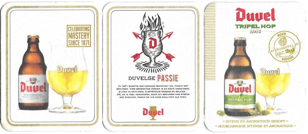 bierviltje 3st Duvel, Verzenden, Duvel