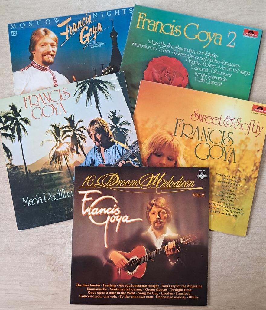 6 Lp´s Francis Goya, Ophalen of Verzenden