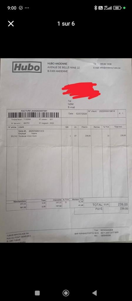 Tondeuse essence, Ophalen, Gebruikt, 40 t/m 49 cm, Benzine-grasmaaier