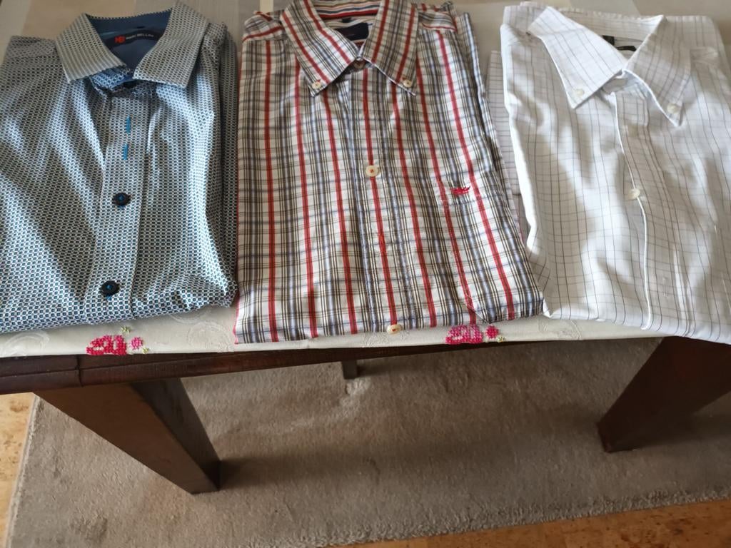3 volledig nieuwe hemden korte mouwen s, Kleding | Heren, Overhemden, Ophalen of Verzenden