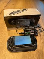 PSP 3000 + 128GB & batterij (CFW), Ophalen of Verzenden, Gebruikt, Zwart, PSP