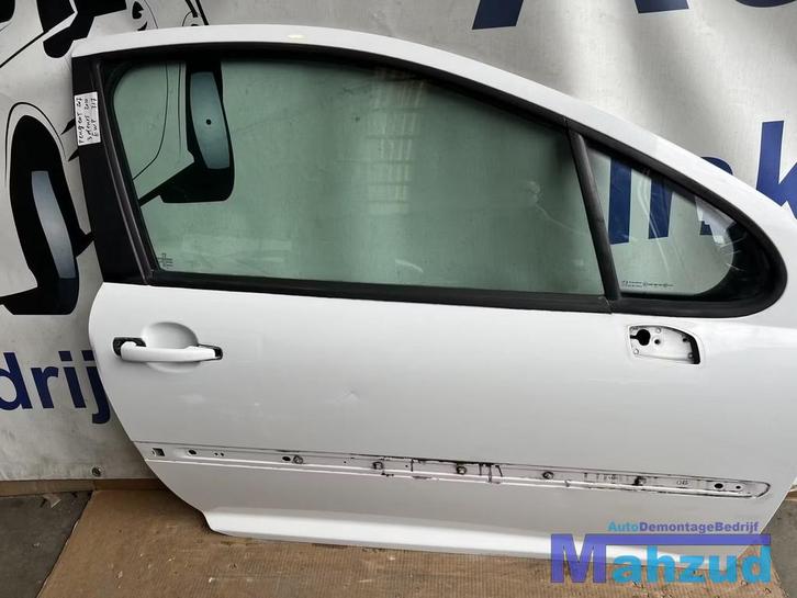 PEUGEOT 207 WIT Rechts rechter deur portier 3 deurs, Auto-onderdelen, Carrosserie, Deur, Peugeot, Gebruikt