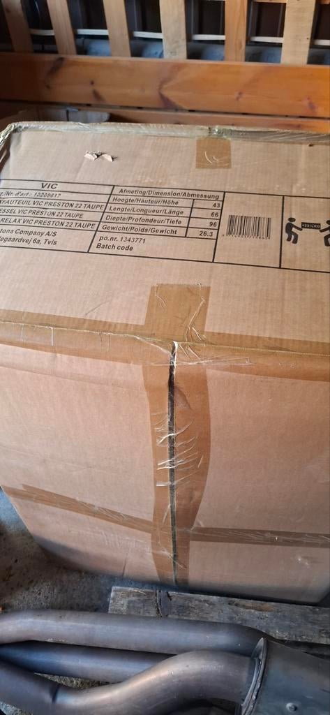 Relax zetel, Ophalen, Doos