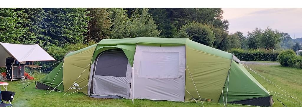 arpenaz 8.4xl familietent, Caravans en Kamperen, Tenten, meer dan 6, Zo goed als nieuw, Ophalen