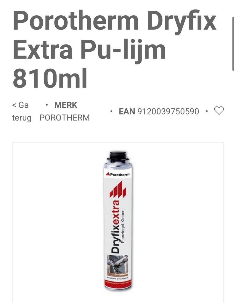 Boîte pleine de colle Dryfix, Enlèvement ou Envoi