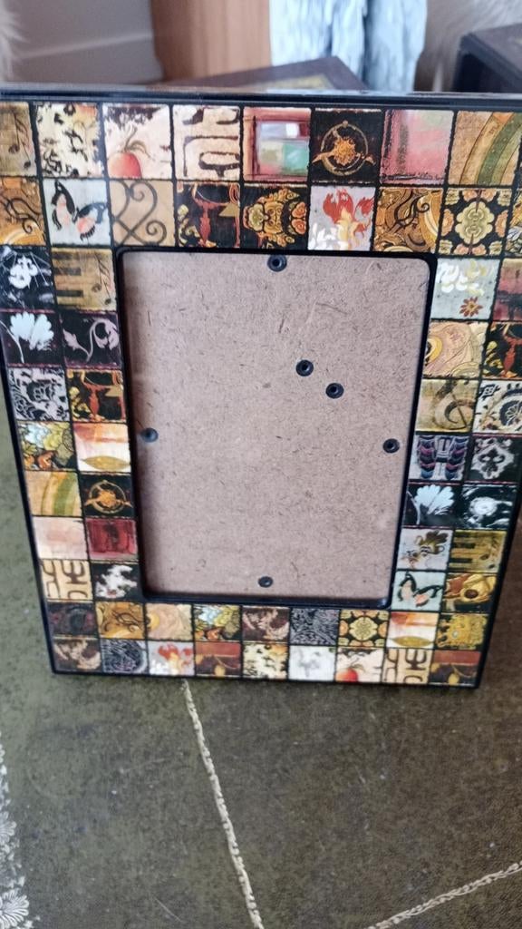 Vintage zware fotokader met glas, Ophalen