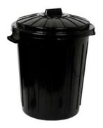 Keter straatvuilbak 70l zwart 57cm, 2 stuks, Ophalen, Kunststof