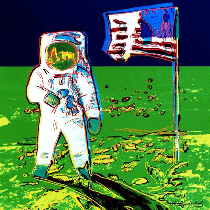 Andy Warhol Moonwalk, Antiek en Kunst, Kunst | Litho's en Zeefdrukken, Ophalen of Verzenden