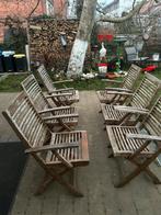 6 Chaises de jardin, Jardin & Terrasse, Enlèvement, Comme neuf, Bois, Pliant