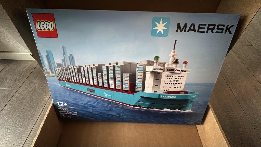 Lego 40955 Maersk containerschip met dubbel NIEUW, Kinderen en Baby's, Overige thema's, Lego, Nieuw, Ophalen of Verzenden