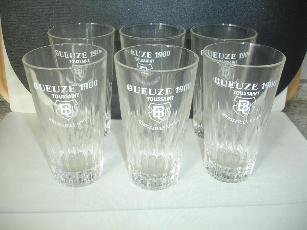 Gueuze 1900 Toussaint, Brasserie Unies, 33cl, Ophalen of Verzenden, Zo goed als nieuw, Glas of Glazen, Overige merken