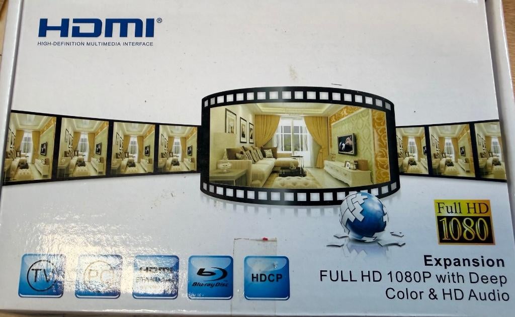 Converter VGA + audio signaal naar HDMI, TV, Hi-fi & Vidéo, Convertisseurs, Enlèvement ou Envoi, Comme neuf