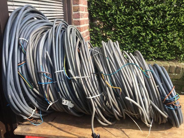 Câbles électriques en bon état, Bricolage & Construction, Électricité & Câbles, Utilisé, Câble ou Fil électrique, Enlèvement ou Envoi