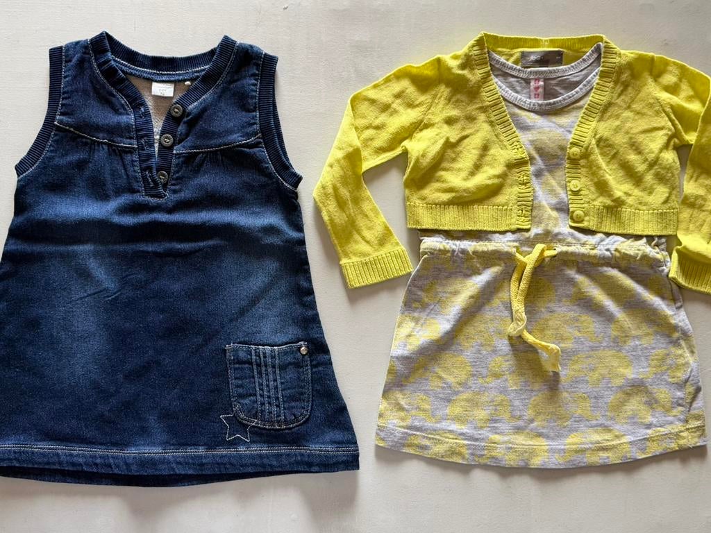 3 vêtements d'été pour petites filles (74), Enlèvement, Comme neuf, Fille, Ensemble