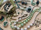 Bijoux anciens vintage lot couleur vert, Envoi, Autres types