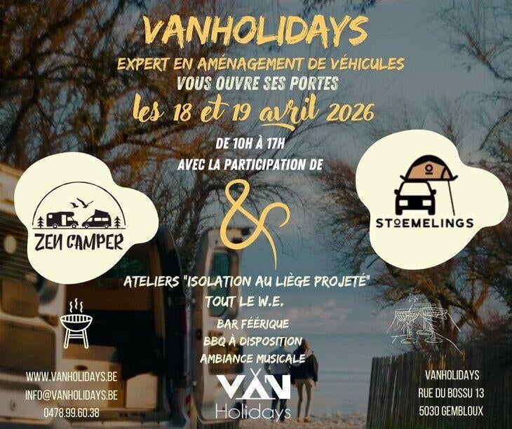 Portes ouvertes Vanholidays, Caravanes & Camping, Enlèvement ou Envoi