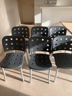 6 stevige grijze keukenstoelen van het topmerk Halifax, Enlèvement, Utilisé