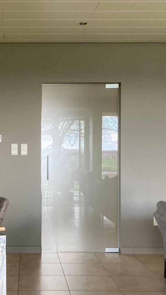 Glazen deur mat glas, Bricolage & Construction, Fenêtres & Moustiquaires, Enlèvement, Comme neuf, Verre