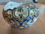 Cache pot en faience de Desvres décor "vieux Rouen, Enlèvement