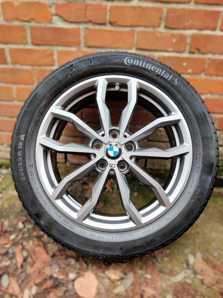 18 inch originele BMW X1 X2 winterset - nieuwstaat, Auto-onderdelen, Banden en Velgen, Banden en Velgen, Winterbanden, 18 inch