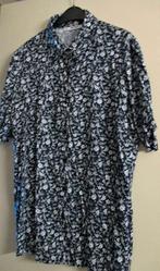 Belle chemise bleue à fleurs blanches taille L, Enlèvement ou Envoi, Bleu, Damart, Taille 42/44 (L)