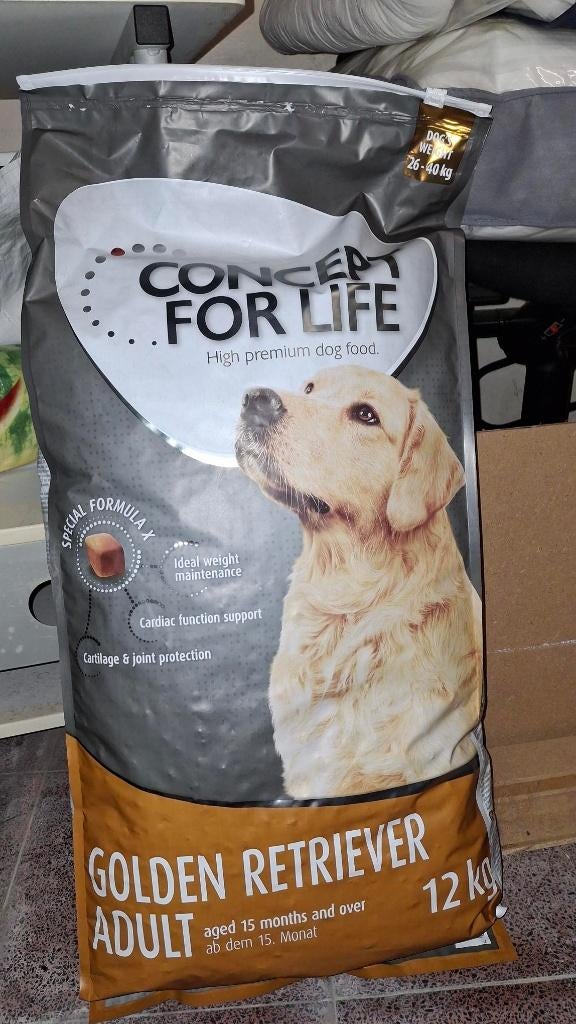 1 zak Concept for Life - Golden Retriever Adult (12 kg), Animaux & Accessoires, Nourriture pour Animaux, Enlèvement, Chien