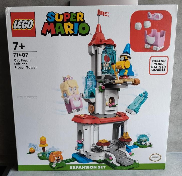 lego super mario 71407 Kat-Peach-uitrusting en IJstoren, Kinderen en Baby's, Speelgoed | Duplo en Lego, Nieuw, Lego, Complete set
