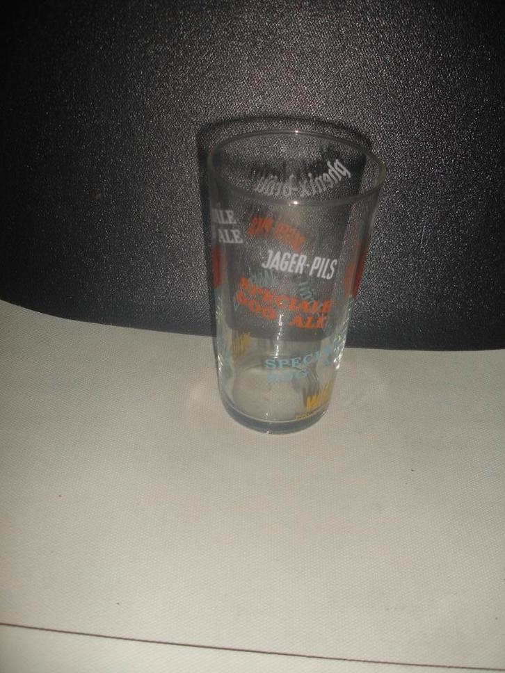 Bierglas Phenix-Bräu, Jager Pils, Dog Ale, ..... 20cl, Verzamelen, Biermerken, Zo goed als nieuw, Glas of Glazen, Overige merken