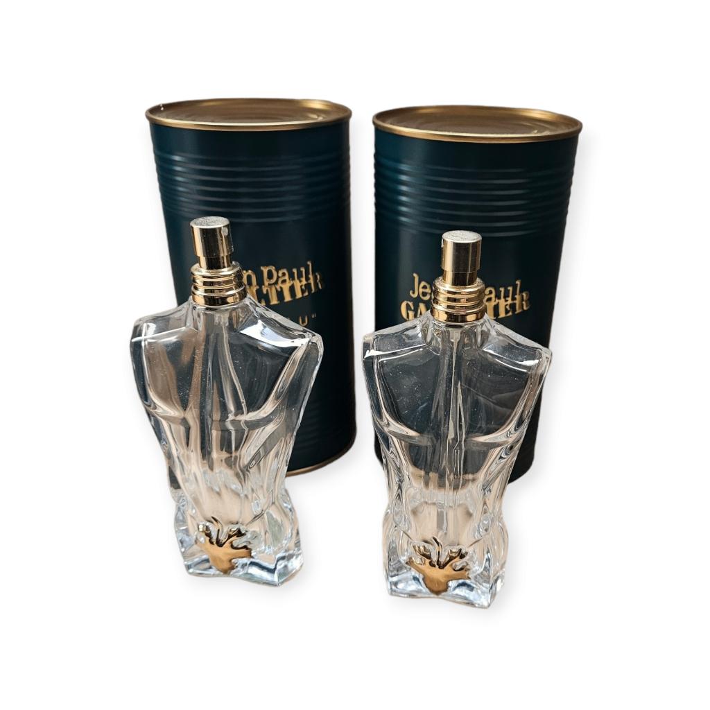 2 flacons de parfum Jean Paul Gaultier Le Beau 125 ml, Collections, Parfums, Enlèvement ou Envoi, Utilisé, Bouteille de parfum