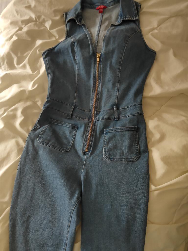 Jeans salopette, Kleding | Dames, Ophalen of Verzenden, Zo goed als nieuw, Maat 38/40 (M)