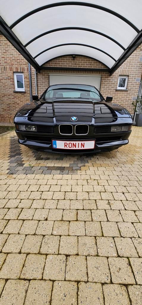 Prachtige BMW 850i V12 1990 oldtimer, Zwart, Grijs, Particulier, Te koop