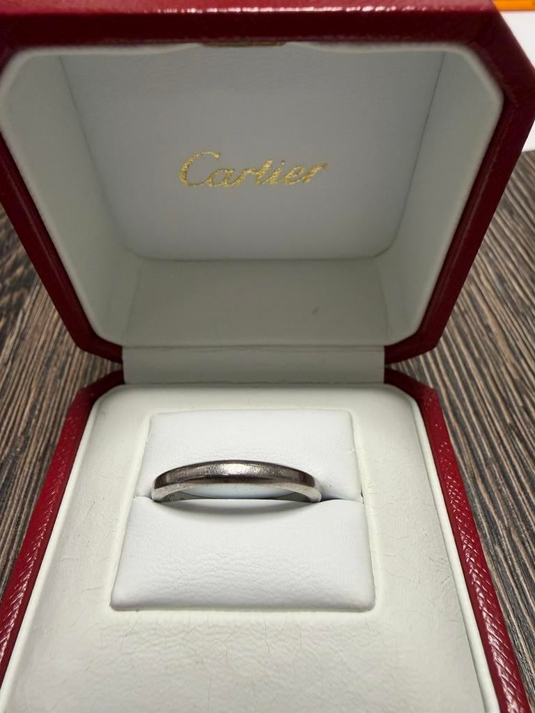 Alliance Homme Cartier Platine, Bijoux, Sacs & Beauté, Bagues, Enlèvement, Comme neuf, Homme